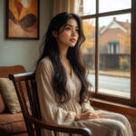 Задумчивая девушка