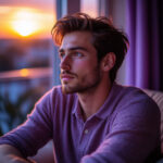 Мужчина - задумчивый взгляд