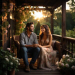 Мужчина и женщина в уютной дружеской обстановке, выражающие доверие и поддержку