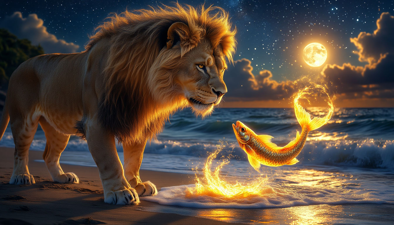 Мужчина-Рыбы и Женщина-Лев