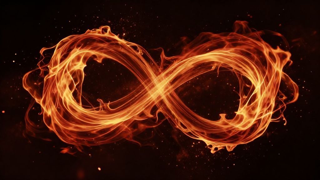 Сплетение огненных потоков как символ сексуальной страсти Овнов и Львов