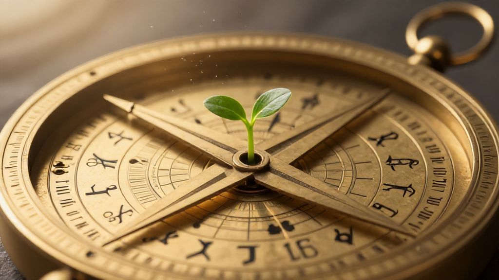 Астролябия со знаками зодиака как символ планирования рождения