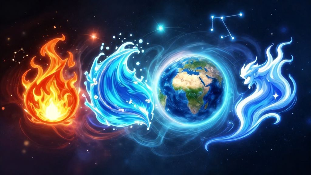 взаимодействие стихий в астрологии и любви