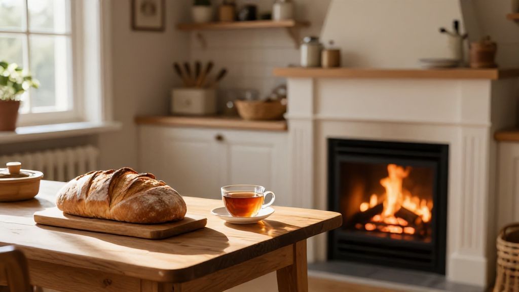 уютный дом и домашний очаг знака рак