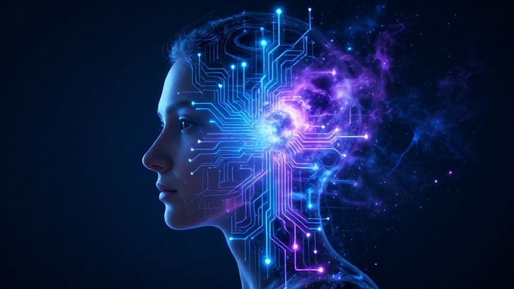 Визуализация сложного и футуристичного мышления Водолея