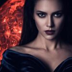 Портрет загадочной и притягательной женщины с глубоким взглядом